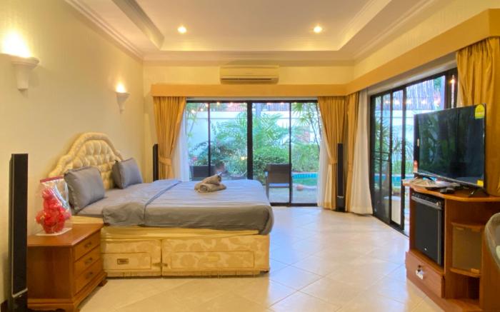 Green garden villa,40M to beach,BBQ,snooker,karaok