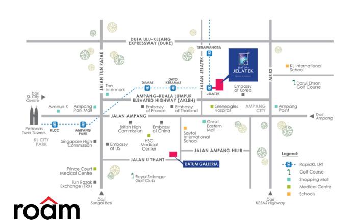 Datum Jelatek Sky Residence Kuala Lumpur by Roam