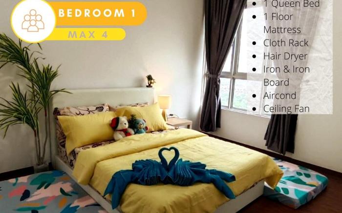 Comfy Home 2R2B, 15km to Uitm, 6 Pax, 2 Parking