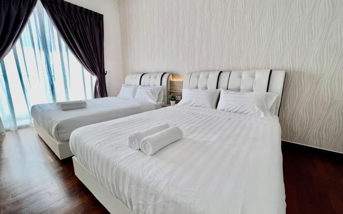 Melaka Silversc@pe Stay -3room/8pax/55"tv/TV-Box