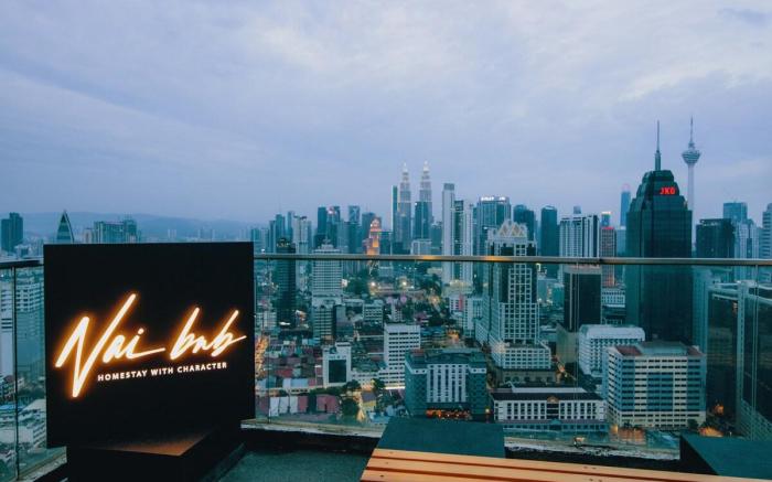 Starry City Starry Night Paint KL City with Lights