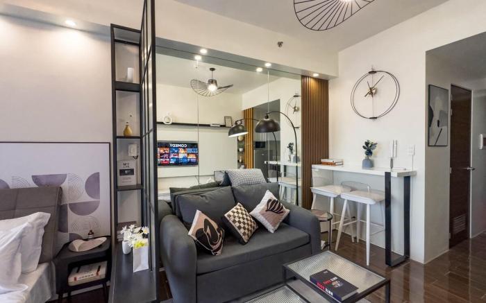 Spacious Scandinavian-inspired 1BR Air Residences