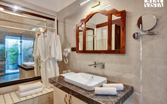 StayVista's The Earthen Boutique - City Escape with Spacious Pool, Terrace, Lawn & Indoor-Outdoor Ga