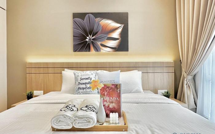 TriTower•3Bedroom 7Pax Balcony WiFi/walk to CIQ