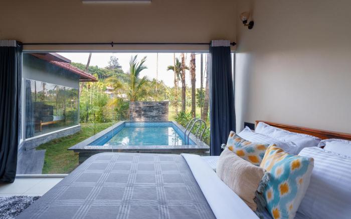 StayVista at Palm Tree Homes with BBQ Grill & Pet Friendly Home