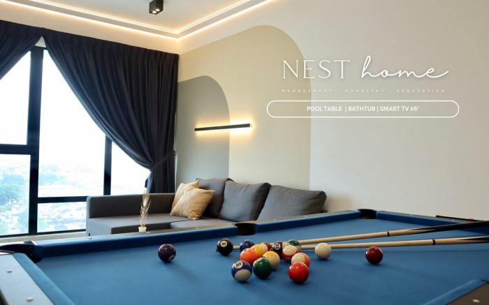 【Pool Table & Bathtub!】Cloud Nine Suite【Southkey】