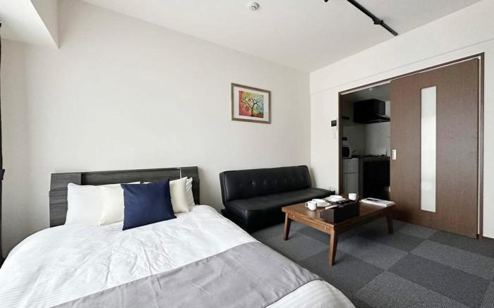 Beautiful 1 BR New Apt City Center for 3 Ppl