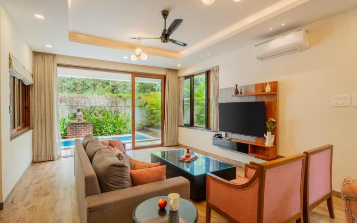 ELIVAAS 3 BHK Pvt Pool & Bar - Villa Valerie