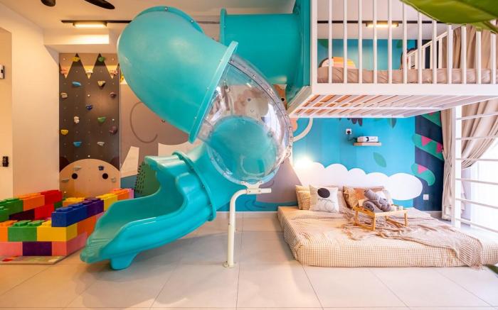 KL No.1 Kids Slides w Climbing Wall Kids Friendly
