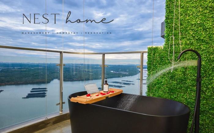 【Bathtub & Sunset Seaview!】Luxury Suite @Danga Bay