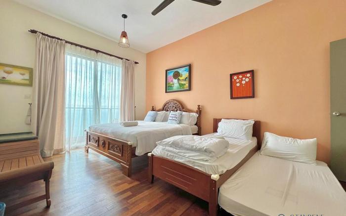 Silverscape Melaka•3BR 7Pax WiFi Bathtub/Balcony