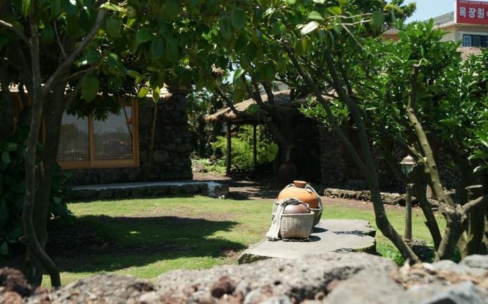 Traditional Hanok thatched house