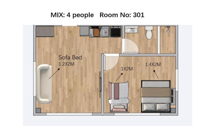 Room 301, Huajian, Convenient Transportation to Skytree, Senso-ji Temple, Well-Equipped