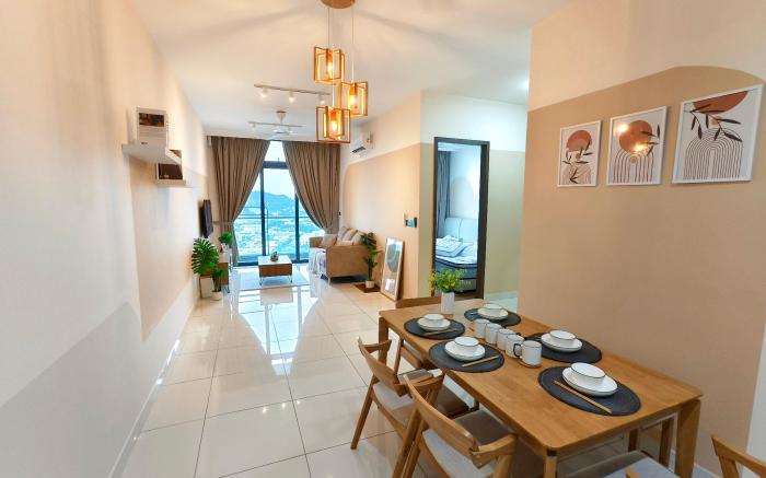 GreenHaven 1BR Pool View 6pax Netflix I Permas CIQ