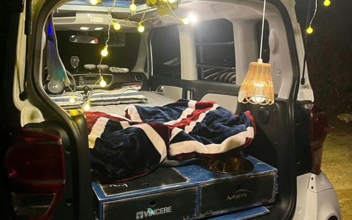 [Yongin] 2-Person Campervan Rental Package (2 Passengers, Sleeps 2) Includes Full Camping Gear Set