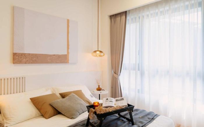 Linear Bliss: A Modern Textured Retreat