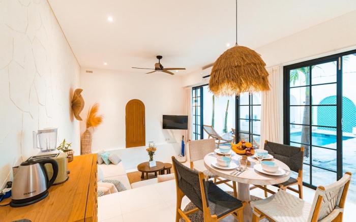 Peaceful 2BR Villa Canggu w/Rooftop & Rice Field
