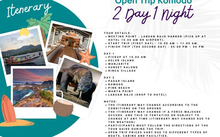 Komodo Open Trip 2 Day 1 Night