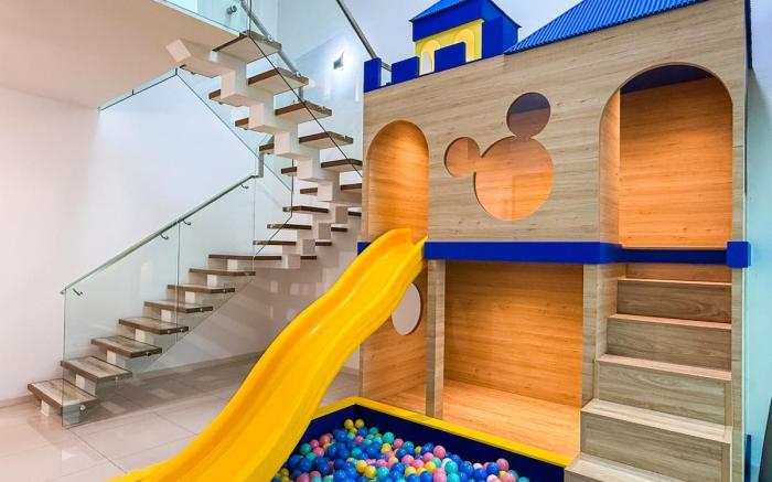 Castle Slide Playground Loft | Private Cinema Room