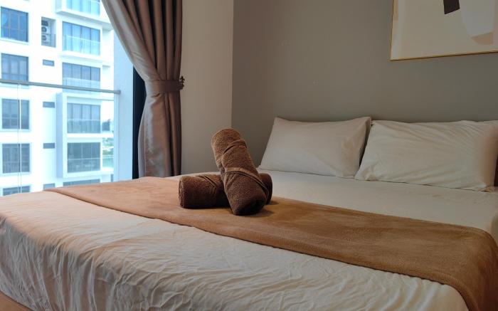 Free Parking|SunsetView|KAvenue|Balcony 1BR 4 Pax