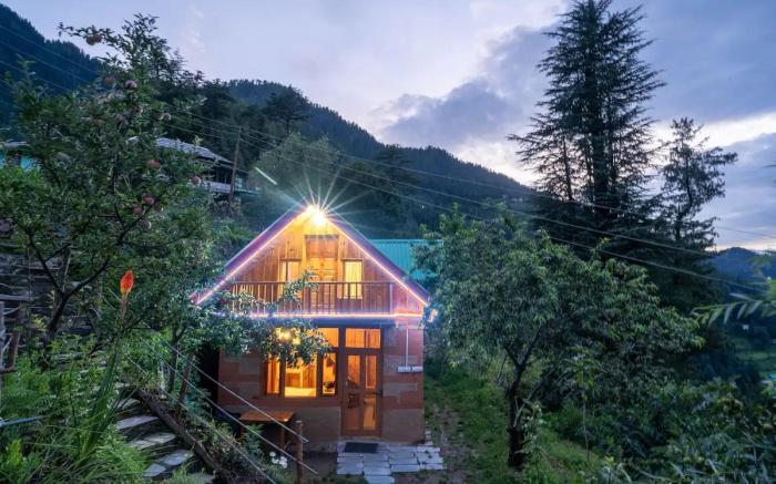 Duplex Valley view Cottage in Jibhi