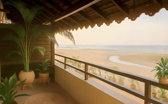 Dolce Luxury 4-BHK Villa on Ashwem Beach