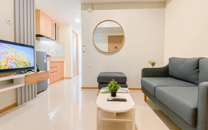 Modern 2BR at Meikarta Apt near AEON By Travelio