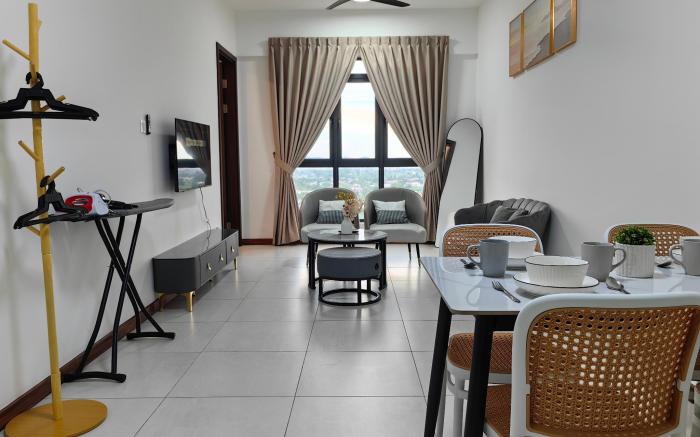 Near Airport|Sunset|High Floor|FreeParking|2BR5Pax