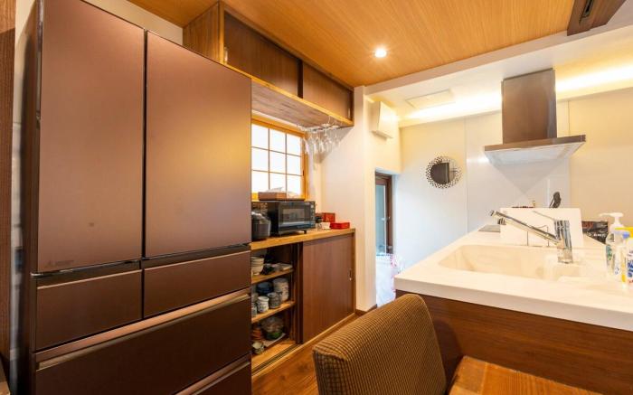 天然温泉3分/大型テレビ/キッチン/洗濯機/ガス乾燥機/高野山まで60分/