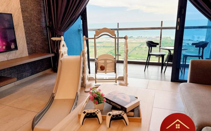 Atlantis Luxury Design 8人入住 海景&夕阳景色 小孩滑梯 游戏机 小孩床