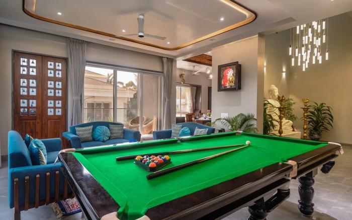 SaffronStays Skylight 4BHK Villa with Pool Table