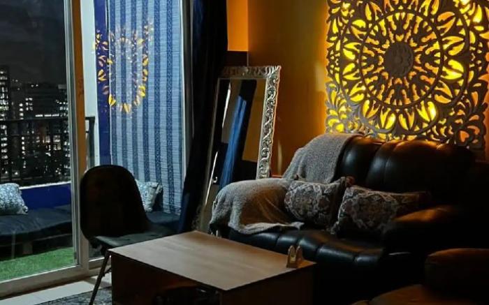 Spacious jacuzzi in 1BHK | 19th floor