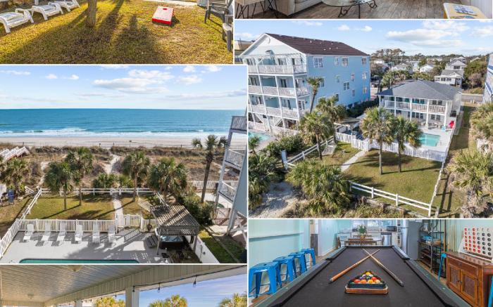 Oceanfront 8 Bedroom w/ Private Pool/Spa/Yard/Deck