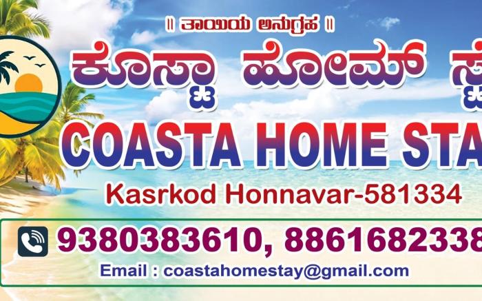 Coasta Homestay kasarkod honnavara 