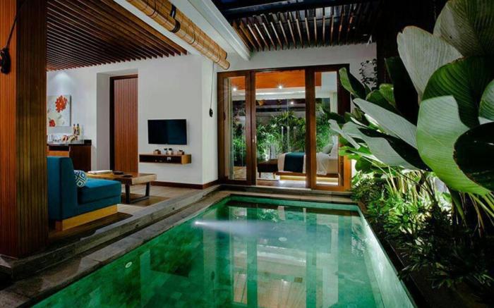 Honeymoon 1BR Private Pool Villa Legian Kuta #218