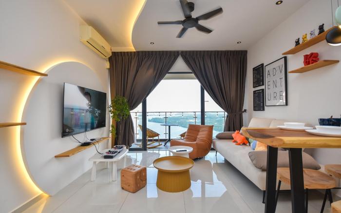 D'Maneki Full Seaview Suite【Pool Table & Bathtub】