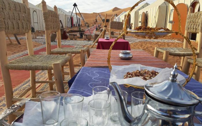 Desert Camp Under Stars