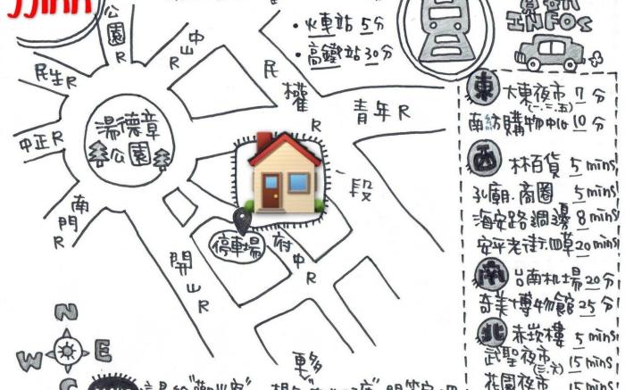 18平方米1臥室公寓 (台南市) - 有1間私人浴室