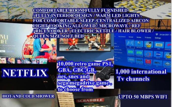 staycation qc netflixcable tv wifi sanitize 