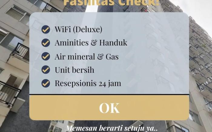 Apartment The Jarrdin Studio Deluxe By Azhimah 