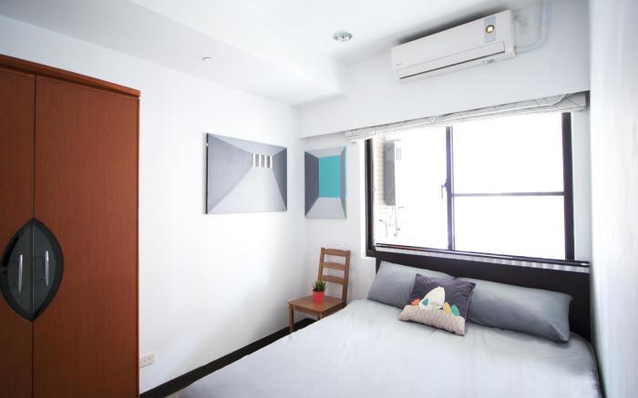 Two bedrooms with living room