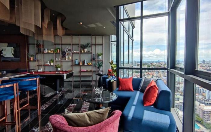 Edge Central Pattaya🔥SeaView 1BR can stay3people 