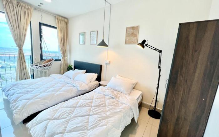 A Cozy Studio 1-4pax Wifi 3bed[Trefoil] Setia Alam