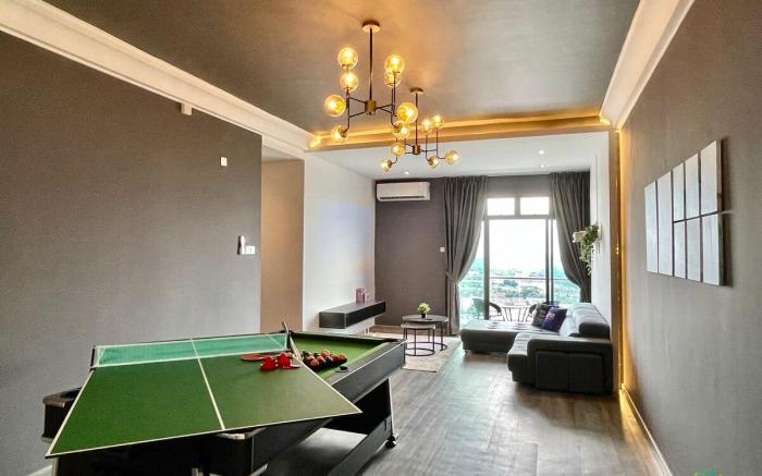 The Cave · Platino 10Pax Game Room Pool Table 