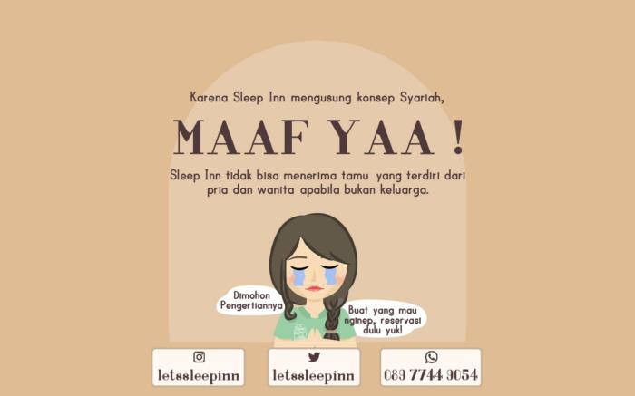 Sleep Inn (Non Marriage Couple Not Allowed)