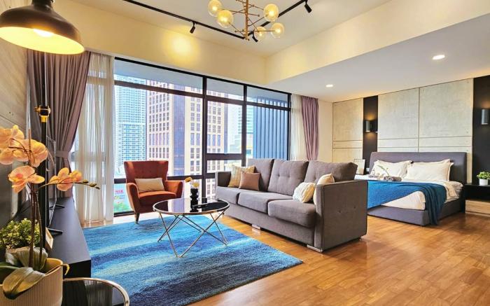 Cozy Studio (16) Near KLCC | 500m to Monorail St