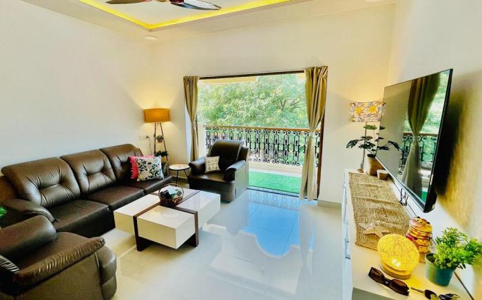 Lux 2BHK Holiday Home wt pool nr Calangute Beach