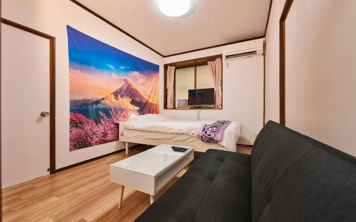 NEW！貸切アパート２DK４４㎡　駅２分渋谷駅電車１５分コンビニ公園５秒Dベッド３台高速WIFI