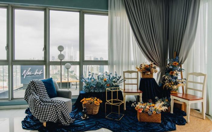 Starry City Starry Night Paint KL City with Lights