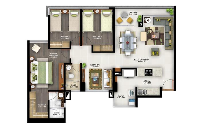 Ubicación ideal: Apartamento frente al CC. Cacique